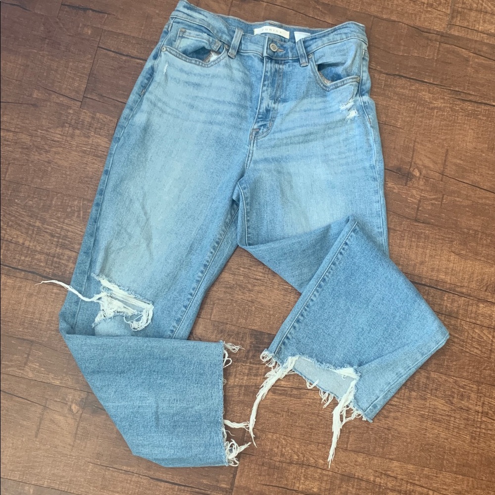 eunina super high rise wide leg crop